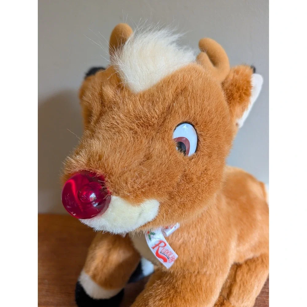 Vintage 1999 Rudolph The Red-Nosed Reindeer Plush Prestige Toy Corp 12